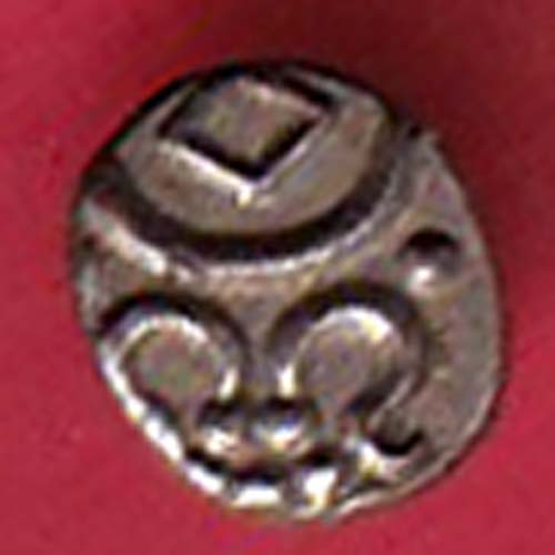 TRAVANCORE STATE RAJARAM VERMA IV SILVER CHUKRAM COIN––oo4067