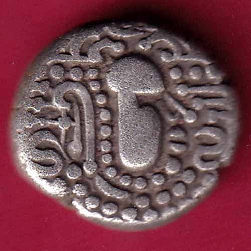 ANCIENT INDIA GADHAYA DYNASTY KING PORTRAIT COIN  – S968
