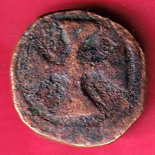 diu portuguese india copper aatiya scarce coin –@HUB1653