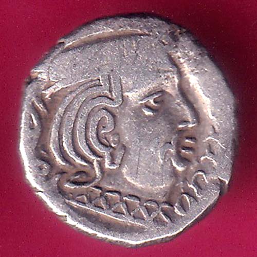 ANCIENT INDIA KSHATRAP DYNASTY KINGS PORTRAIT RARE SILVER COIN- VA850