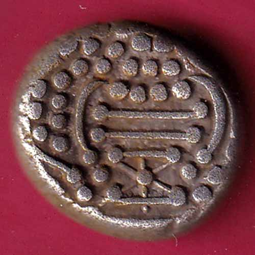 ANCIENT INDIA GADHAYA DYNASTY KING PORTRAIT COIN –@HUB1467