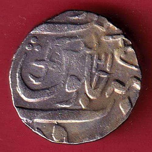 Baroda State AH 1241/ RY 21 sayaji rao Gaykwad one rupee silver coin–oo4038
