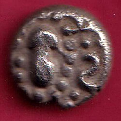 ANCIENT INDIA GADHAYA DYNASTY KING PORTRAIT COIN– OO2741