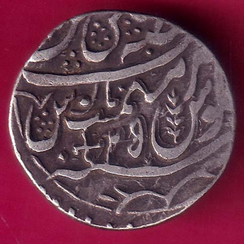 Rohilakhand ,Qasba panipat,Ino shahalam-ii SWASTIKA & UMBRELLA silver rupe –@HUB2881