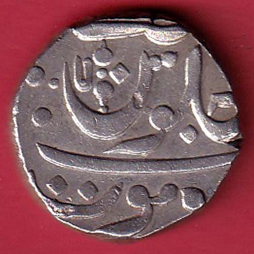 Bombay Presidency ShahAlam II Ankushi Transitional mint Poona 1 Rupee SilvER COIN –@HUB5994