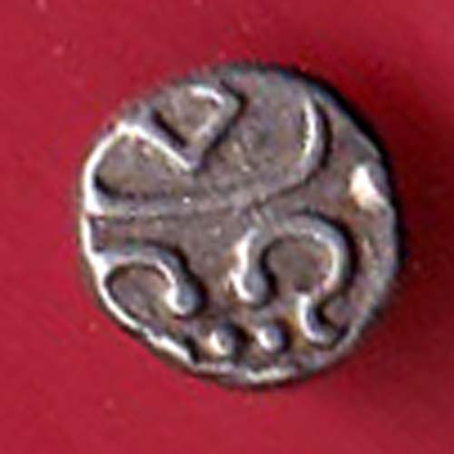 TRAVANCORE STATE RAJARAM VERMA IV SILVER CHUKRAM COIN– oo4049