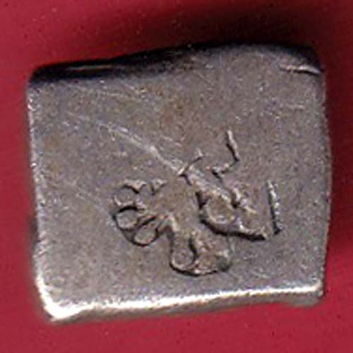 ANCIENT INDIA MAURYAN PERIOD ANIMAL STANDING MAGADH DYNASTY SILVER PUNCHMARK:- oo4200