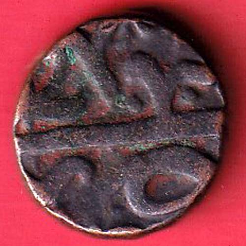 Ahmednagar Sultanate Parinda Mint one & falus rare copper coin :-oo3823