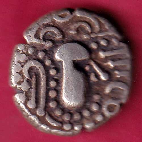 ANCIENT INDIA GADHAYA DYNASTY KING PORTRAIT COIN –@HUB1526