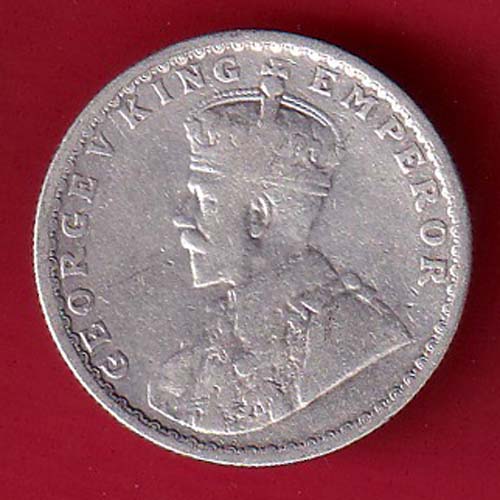 British India 1917 bombay mint George v Emperor half Rupee :-oo4246