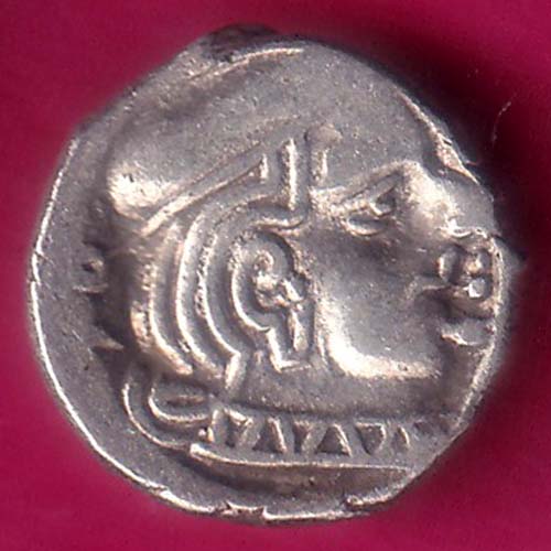 ANCIENT INDIA KSHATRAP DYNASTY KINGS PORTRAIT RARE SILVER COIN:- OO1521