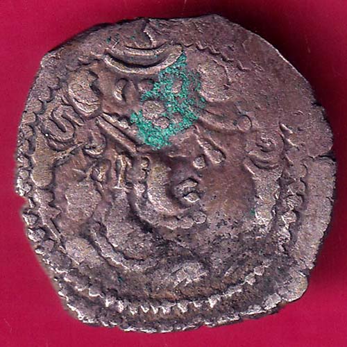 ancient india Indo-Sasanian king bust rare coin –@HUB2742