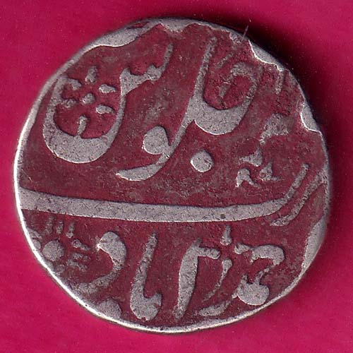 Bombay Presidency Ino AkbarShah Ahmedabad Mint one rupee silver coin :- OO2018