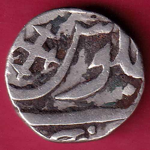 BROACH STATE CROSS MARK HALF RUPEE – S919