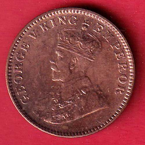 BRITISH INDIA 1933 ONE QURTER ANNA GEORGE V COPPER COIN–OO5789