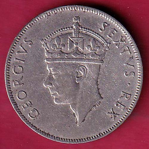 East Africa 1950 Georg iv Sextvs.Rex 1 Shilling:- OO2321