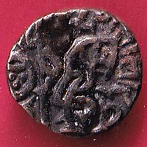 DELHI SULTAN SAMANT DEVA HORSE MAN & BULL TYPE COIN  :-@hub4654