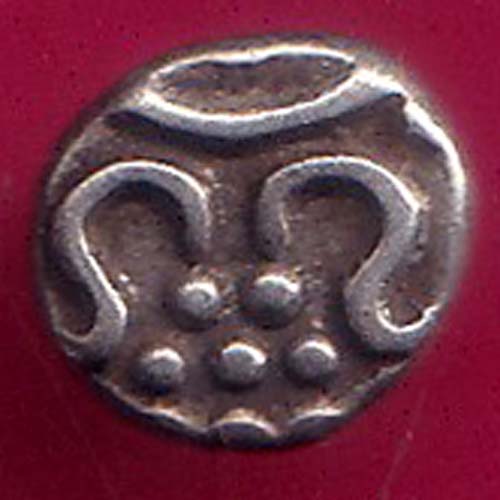 TRAVANCORE STATE RAJARAM VERMA IV SILVER CHUKRAM COIN –@HUB5758