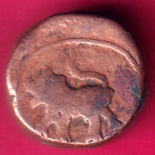 HYDERABAD STATE FED. ELICHPUR LEFT SIDE LION FACE ONE PAISA RARE COIN :- OO1033