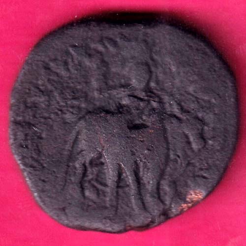 Copper Tetradracham of Vima Kadphises of Kushan Dynasty Nandi and shiva@HUB5123