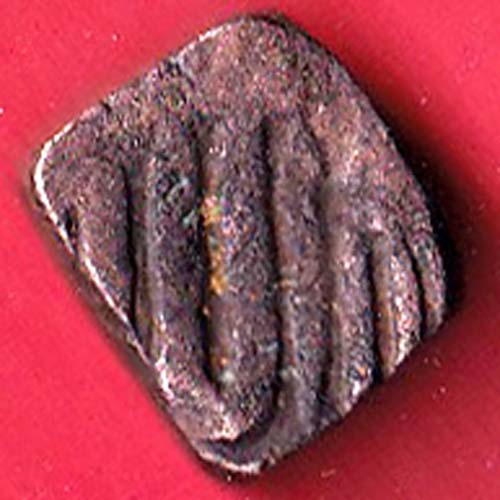 Mughals Akbar Chainpur mint falus copper coin-oo5754