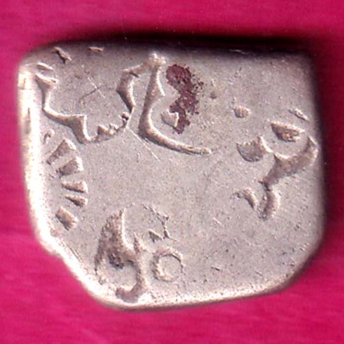 ancient indina mauryan period ashoka 600 bc silver punchmark coin :- OO1367