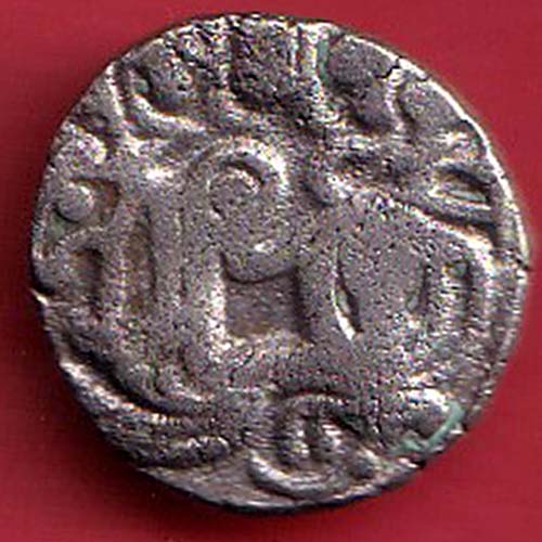 DELHI SULTAN SAMANT DEVA HORSE MAN & BULL TYPE COIN:- OO2978