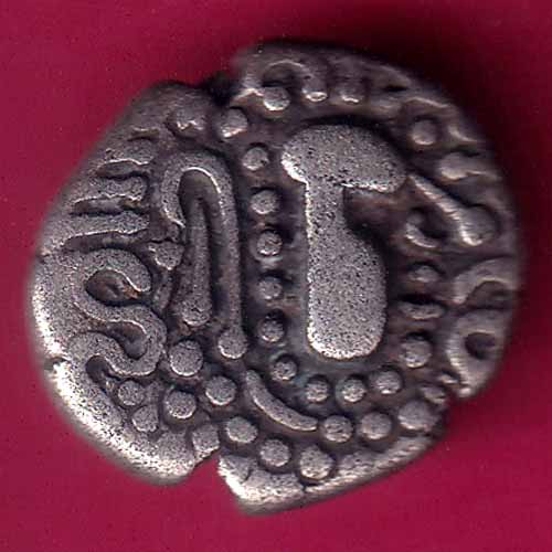 ANCIENT INDIA GADHAYA DYNASTY KING PORTRAIT COIN –VA147