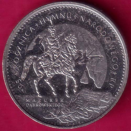 Medal:- ROCZICA+HYMNU+NARODOWEGO+RP Rare Coin–@HUB5752