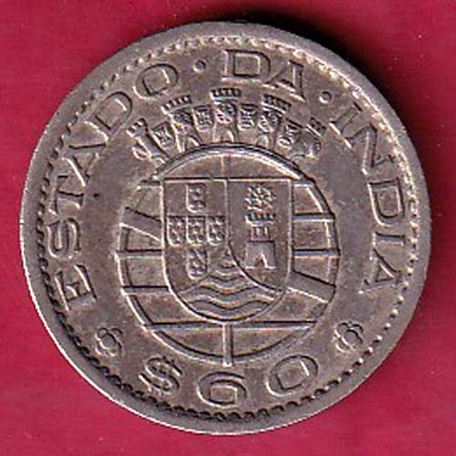 Portuguese India 60 Centavos 1959:- OO2418