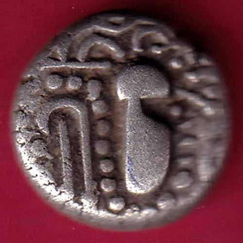 ANCIENT INDIA GADHAYA DYNASTY KING PORTRAIT COIN  – S944
