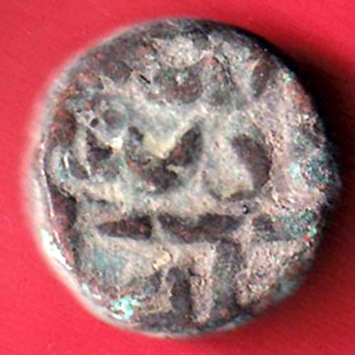 mughals Muhammad Shah elichpur Mint one paisa copper coin –@HUB5248