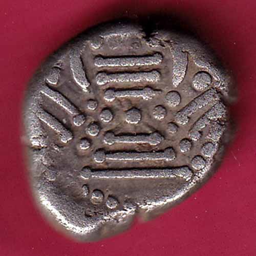 ANCIENT INDIA GADHAYA DYNASTY KING PORTRAIT COIN–@HUB1779