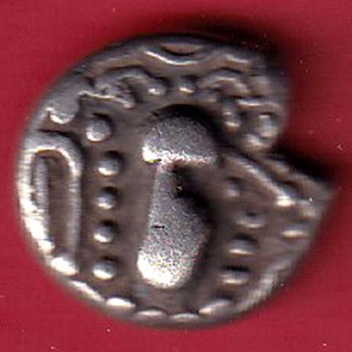 ANCIENT INDIA GADHAYA DYNASTY KING PORTRAIT COIN :- oo3392