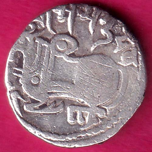 Hindushahia, kabul n gandhara silver drachma horseman n bull@HUB5176