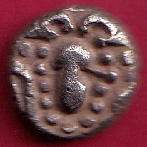 ANCIENT INDIA GADHAYA DYNASTY KING PORTRAIT COIN –SA1071