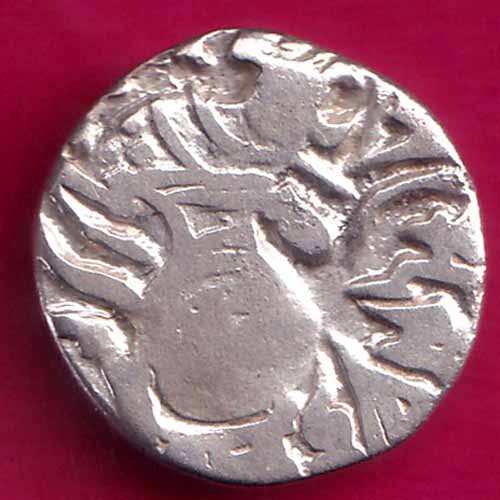 Hindushahia, kabul n gandhara silver drachma horseman n bill type coin –@HUB2488