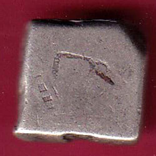 ANCIENT INDIA MAURYAN PERIOD ANIMAL STANDING MAGADH DYNASTY SILVER PUNCHMARK:- oo2167