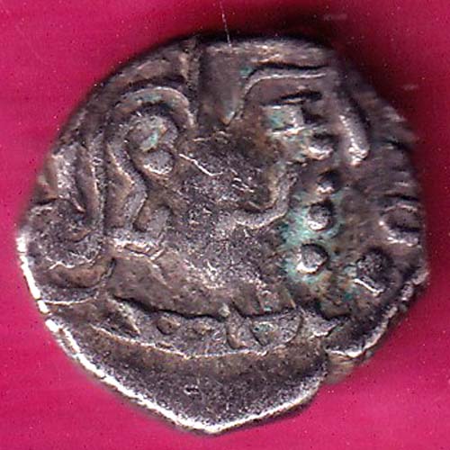 Ancient india gupta dynasty king portrait RARE SILVER COIN :- OO1732