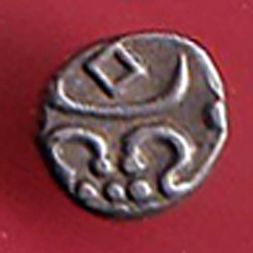 TRAVANCORE STATE RAJARAM VERMA IV SILVER CHUKRAM COIN:- oo3969