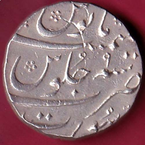 MUGHAL SURAT MINT MUHMMAD SHAH ONE RUPEE COIN –@HUB4438