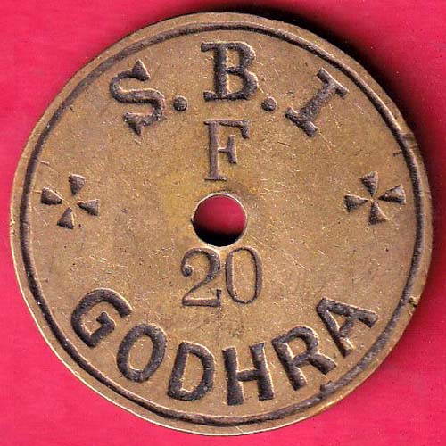 Bank Token : State Bank Of Godhra F-20 –@HUB4619