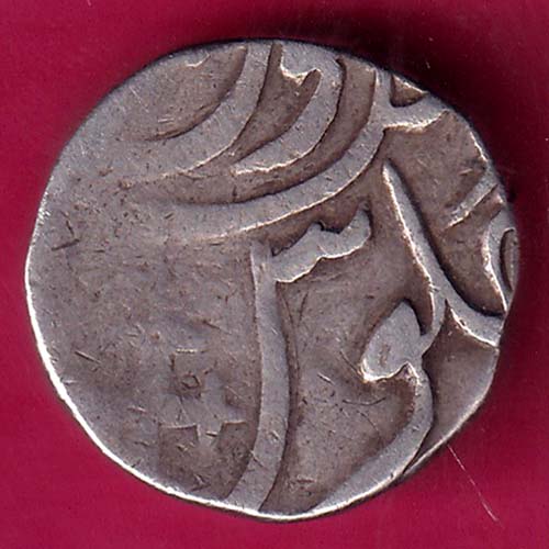 BROACH STATE CROSS MARK HALF RUPEE–@HUB4175