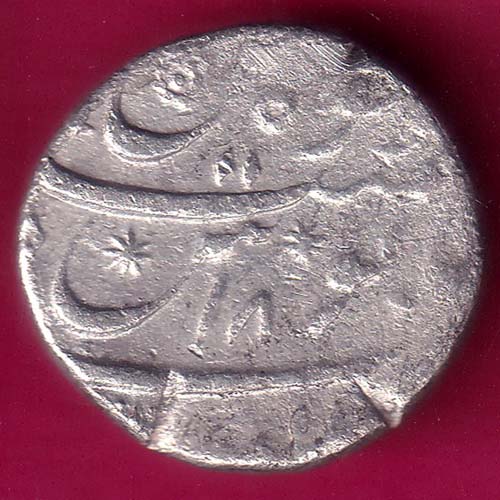 MUGHALS AURANGZEB RY18 ONE RUPEE SILVER COIN :- OO1797