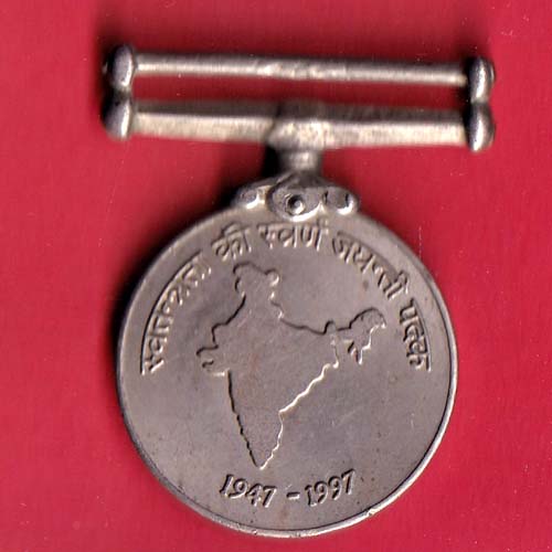 MEDAL: 50TH ANNIVERSARY OF INDEPENDENCE 1947-1997:-OO3201