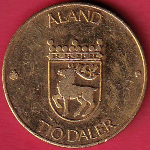 Finland 10 Markkaa Aland 1991 tio deler tio mark–@HUB5646