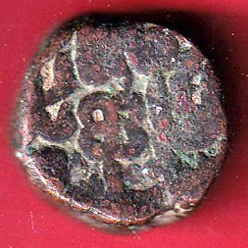 MUGHALS AKBAR CHITTOR MINT ONE DAM COPPER COIN :-oo4917