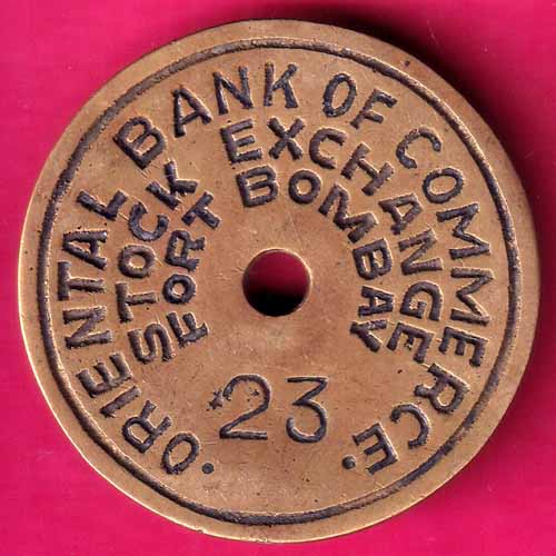 BANK TOKEN : ORIENTAL BANK OF COMMERCE STOCK EXCHANGE FORT BOMBAy –@HUB3799