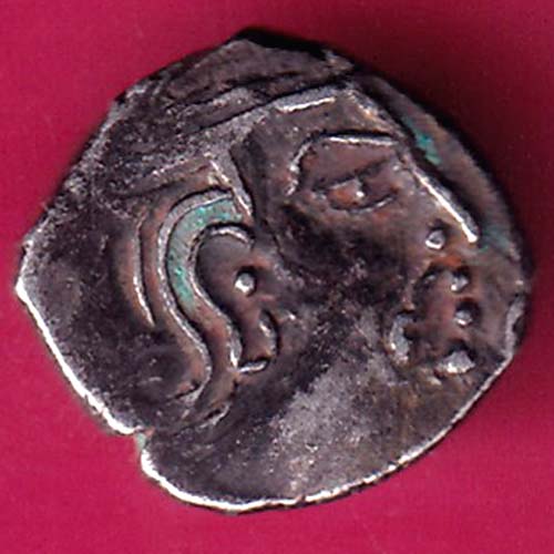 Ancient india gupta dynasty king portrait RARE SILVER COIN–@HUB5130