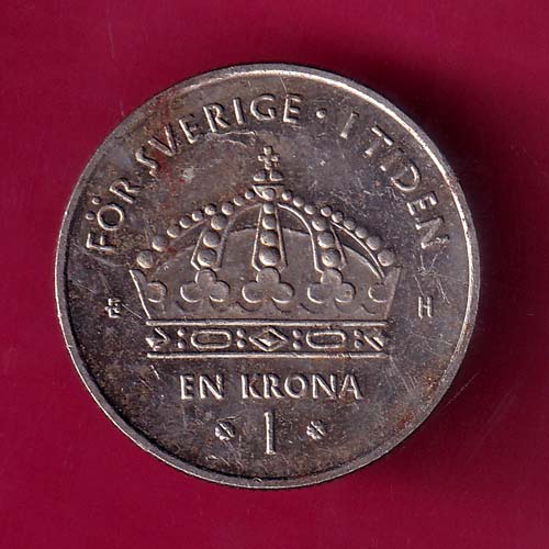 Sweden Carl XVI Gustaf 1 Krona 2004 Rare Coin :-@hub4734